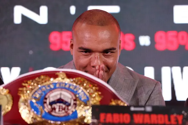 Fabio Wardley makes prayer hands