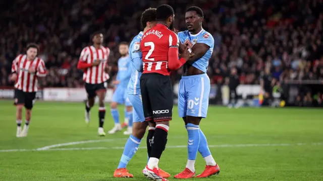 Japhet Tanganga and Ephron Mason-Clark clash