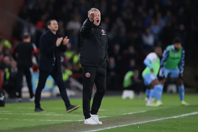 Chris Wilder shouts