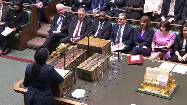 Kemi Badenoch opposite Labour front bench