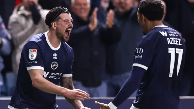 Millwall celebrate scoring