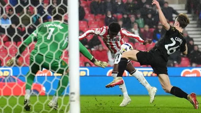 Stoke score their second goal