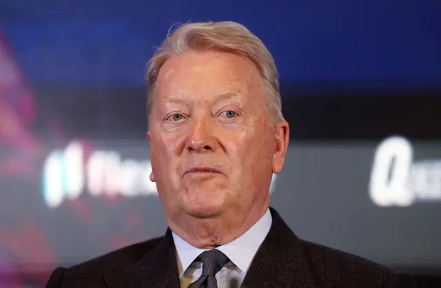 Frank Warren wearing a tie and shirt