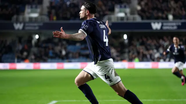 Tristan Crama celebrates scoring