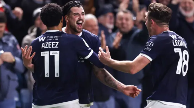 Millwall celebrate scoring