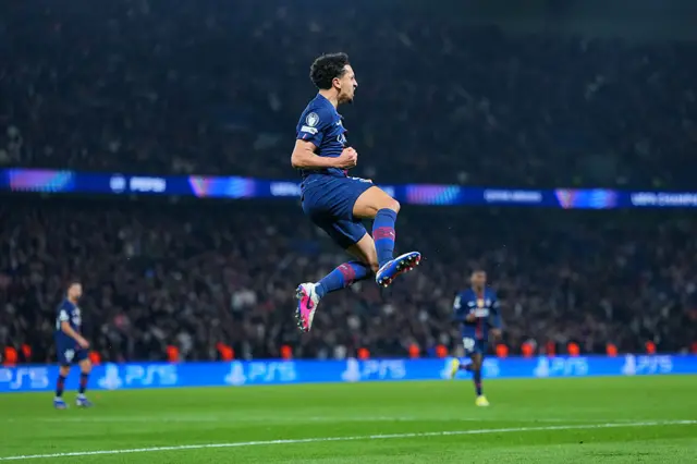 Marquinhos celebrates