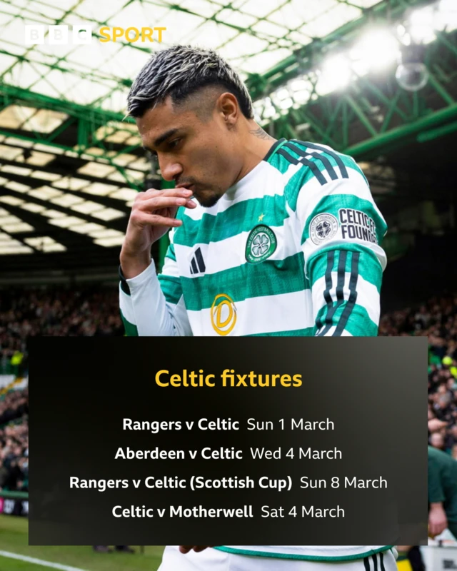 Celtic next four fixtures