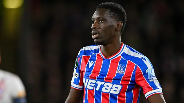 Ismaila Sarr of Crystal Palace FC looks on