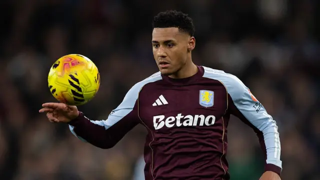 Ollie Watkins of Aston Villa during the Premier League match between Aston Villa and Brighton & Hove Albion at Villa Park on February 11, 2026