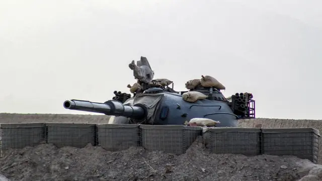 A Pakistani army tank