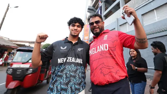 New Zealand and England fans together