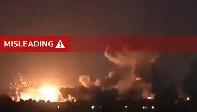 Misleading image shows explosion from Bagdad in 2003