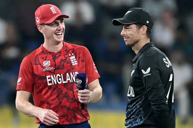 Harry Brook and Mitch Santner