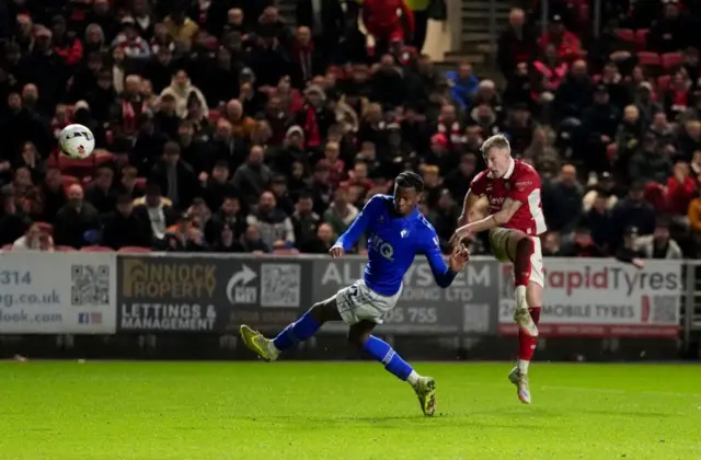 Bristol City's Ross McCrorie has a shot on goal