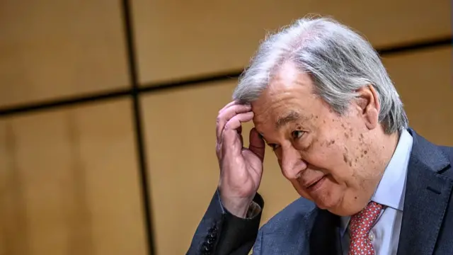 UN secretary general Antonio Guterres