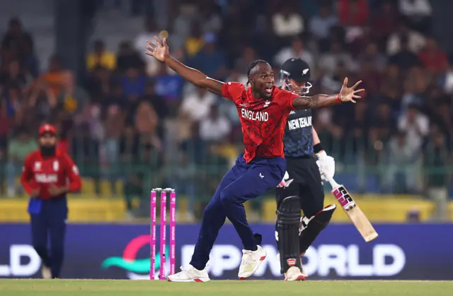 Jofra Archer appeals