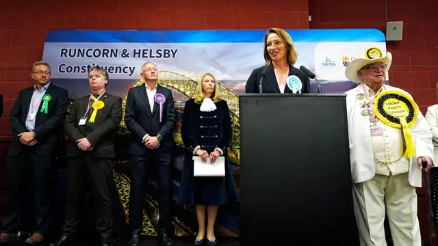 Reform UK's Sarah Pochin won the Runcorn and Helsby by-election by six votes