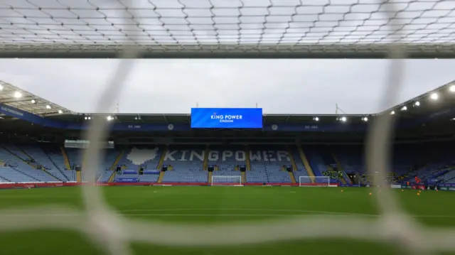 The King Power Stadium ahead of kick-off
