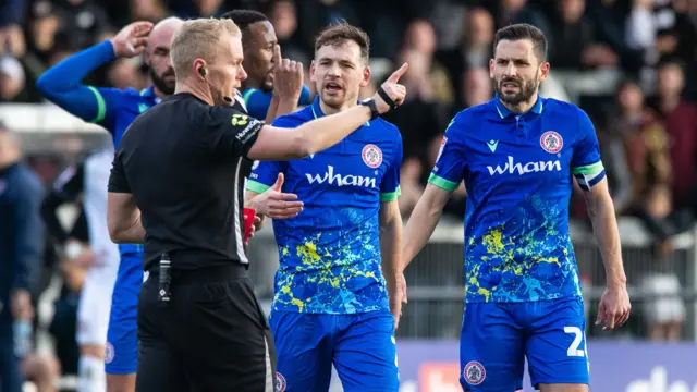 Donald Love sent off