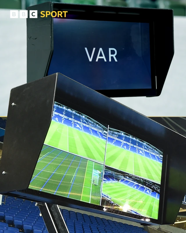 General view of VAR monitors