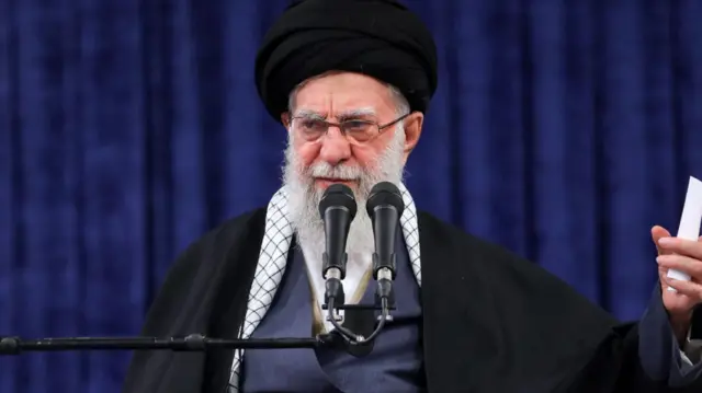 Khamenei giving speech