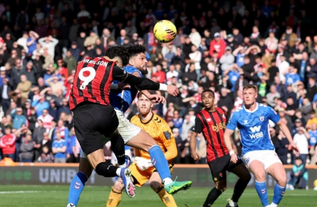 AFC Bournemouth's Evanilson scores their first