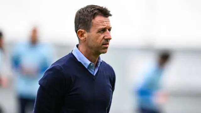 Kilmarnock Head Coach Neil McCann during a William Hill Premiership match between Falkirk and Kilmarnock at the Falkirk Stadium, on February 28, 2026, in Falkirk, Scotland.