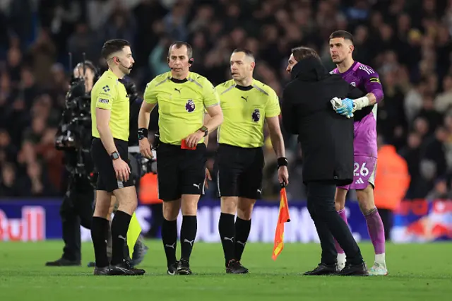 Leeds United goalkeeper Karl Darlow holds back Leeds United