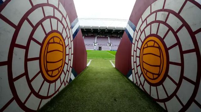 A general view of Tynecastle