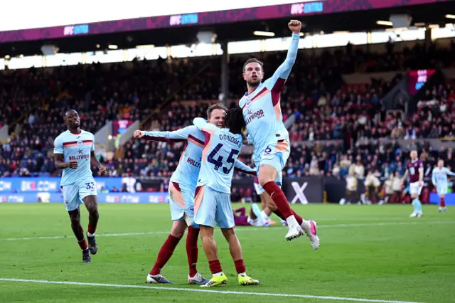 Mikkel Damsgaard of Brentford celebrates