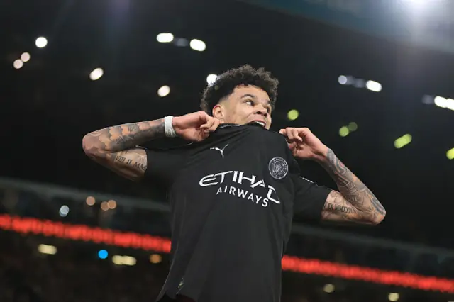 Nico O'Reilly of Manchester City looks dejected