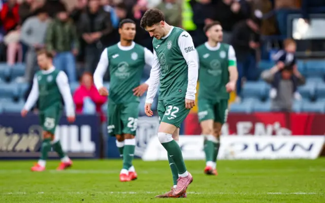 Hibs substitute Josh Campbell at full-time