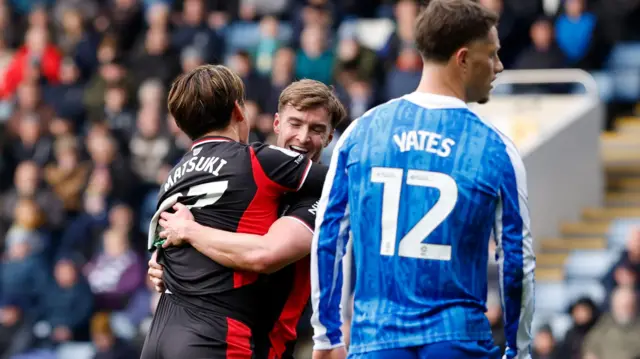 James Bree celebrates scoring at Sheffield Wednesday