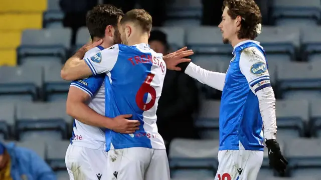 Blackburn celebrate scoring