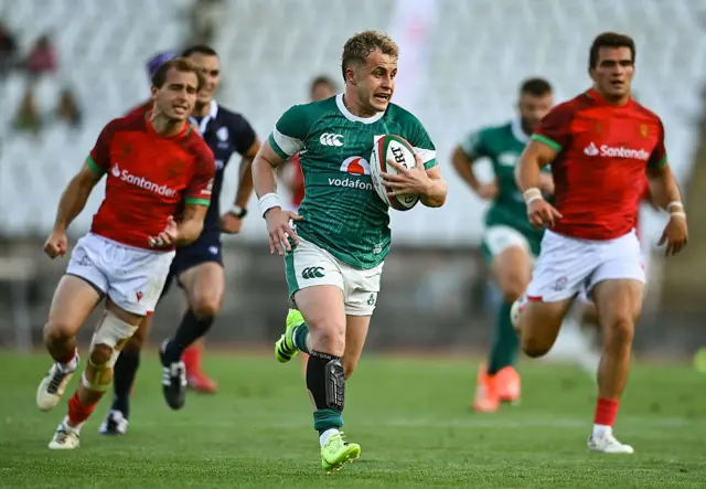 Craig Casey during the International Test match between Portugal and Ireland at Estádio Nacional do Jamor in Lisbon