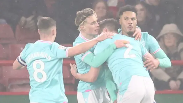 Oxford celebrate scoring