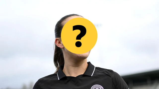 Sam Coffey with question mark on her face