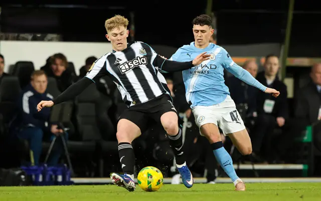 Newcastle United's Lewis Hall
