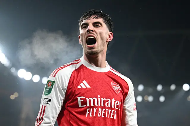 Kai Havertz of Arsenal celebrates