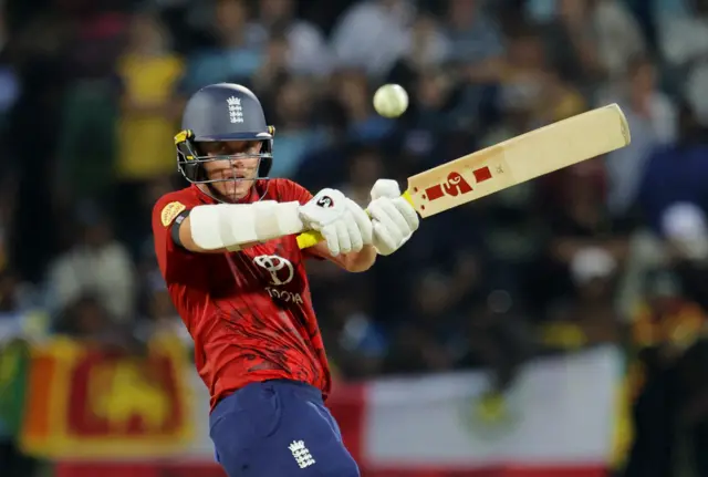 England's Sam Curran in action