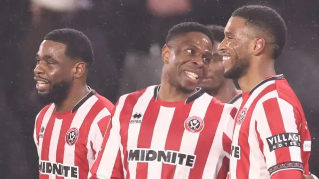 Sheffield United celebrate scoring