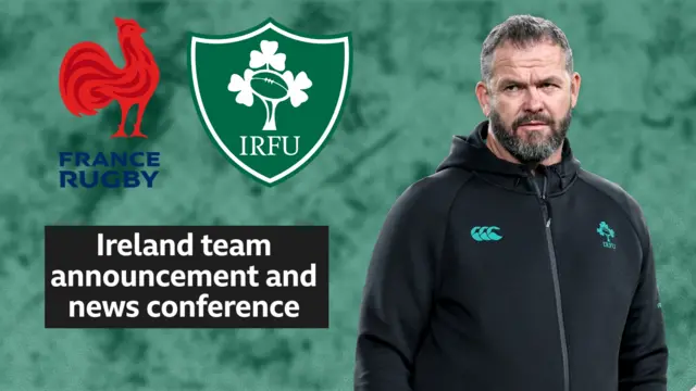 Ireland head coach Andy Farrell