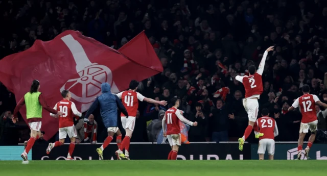 Arsenal's Kai Havertz celebrates