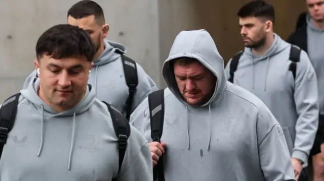 Tadhg Furlong arrives at Ireland training