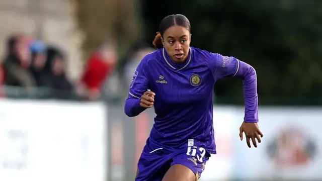 Johnson plays for Bristol in WSL 2