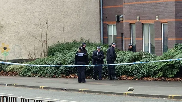Police searches in Leicester
