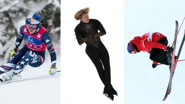 Lindsey Vonn, Ilia Malinin and Eileen Gu
