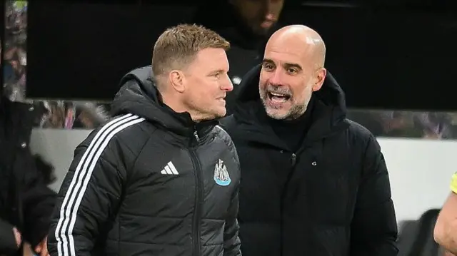 Eddie Howe and Pep Guardiola