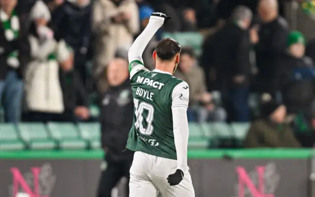 Martin Boyle was on target for Hibs