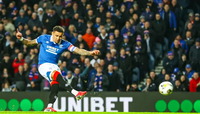 James Tavernier scores from the spot